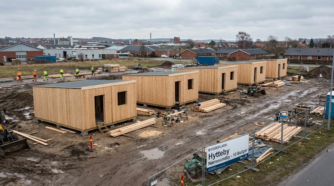 Nørresundby får ny hytteby med 10 boliger for udsatte