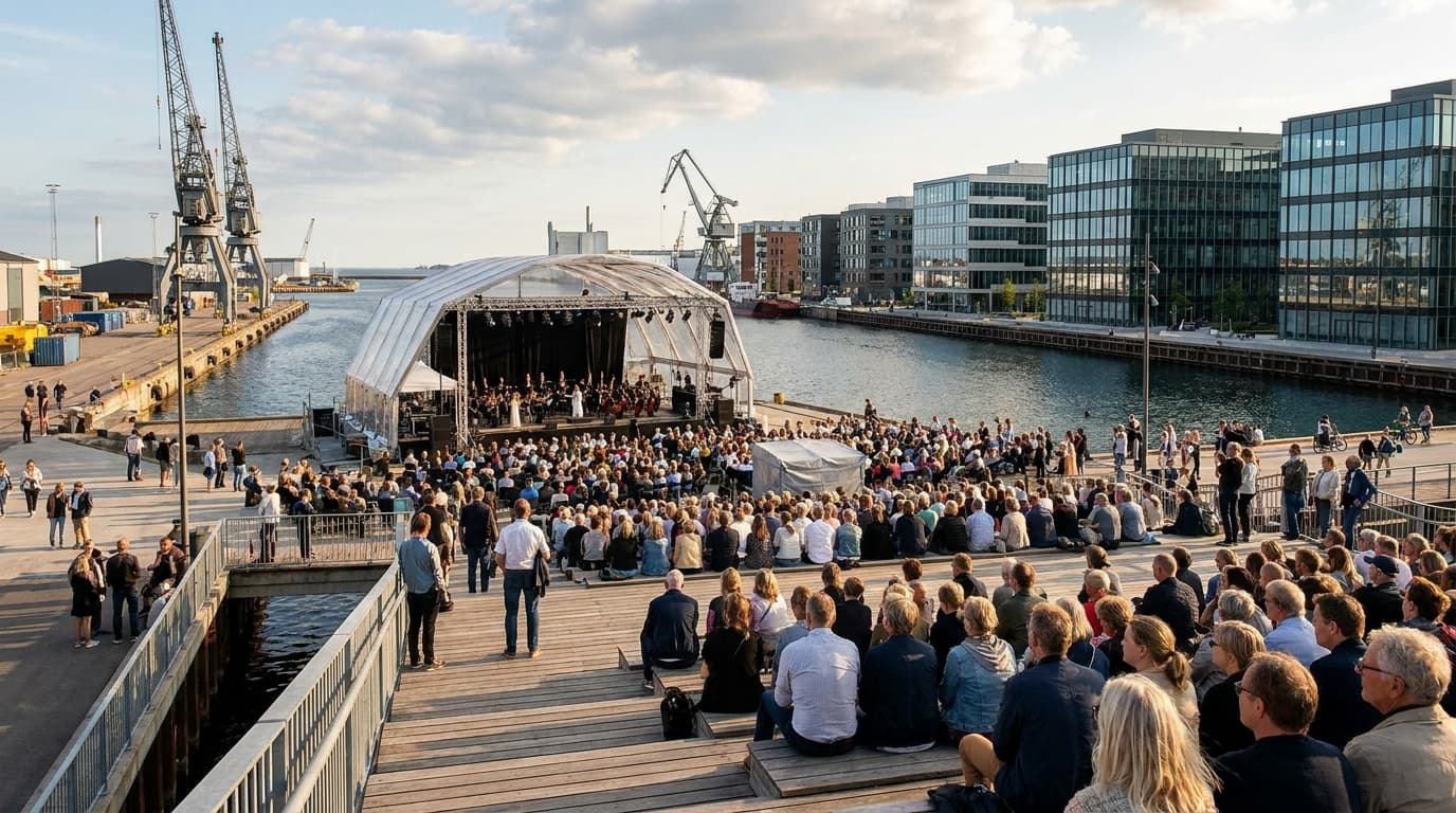 Kranparken åbner med opera under åben himmel i Nordhavn