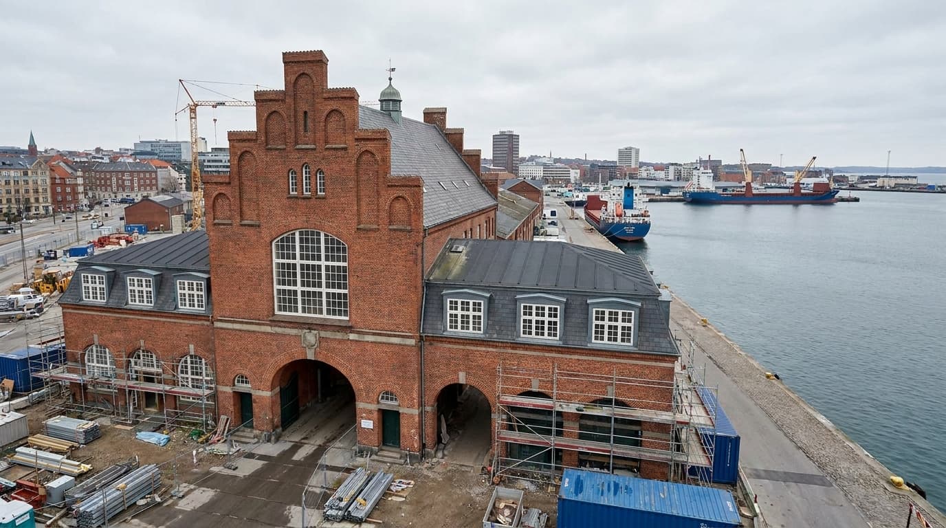 Ikonisk portbygning i Aarhus får nyt liv som hotel eller erhverv