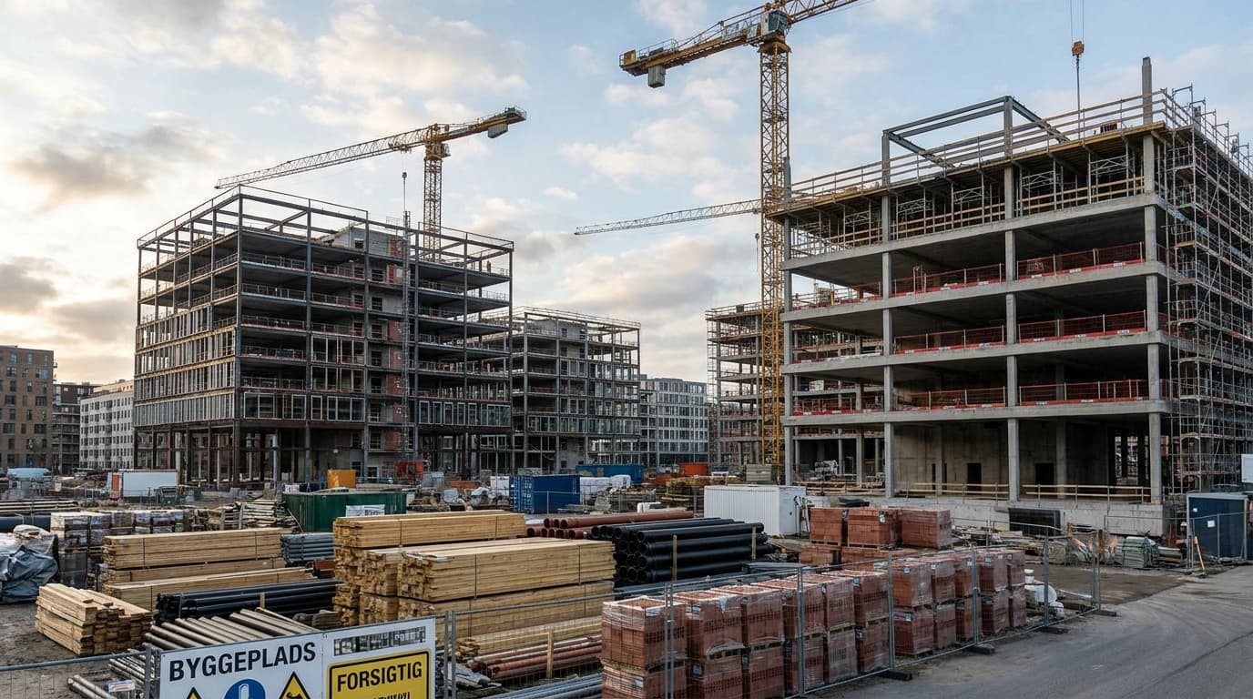 Byggeomkostninger stiger, men langsommere end frygtet