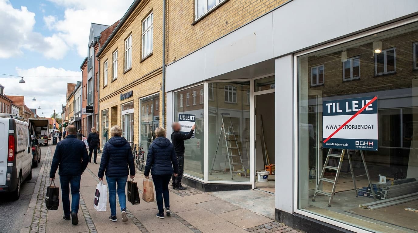Nordsjælland boomer: Tomgang for butikslokaler lavest i 4 år