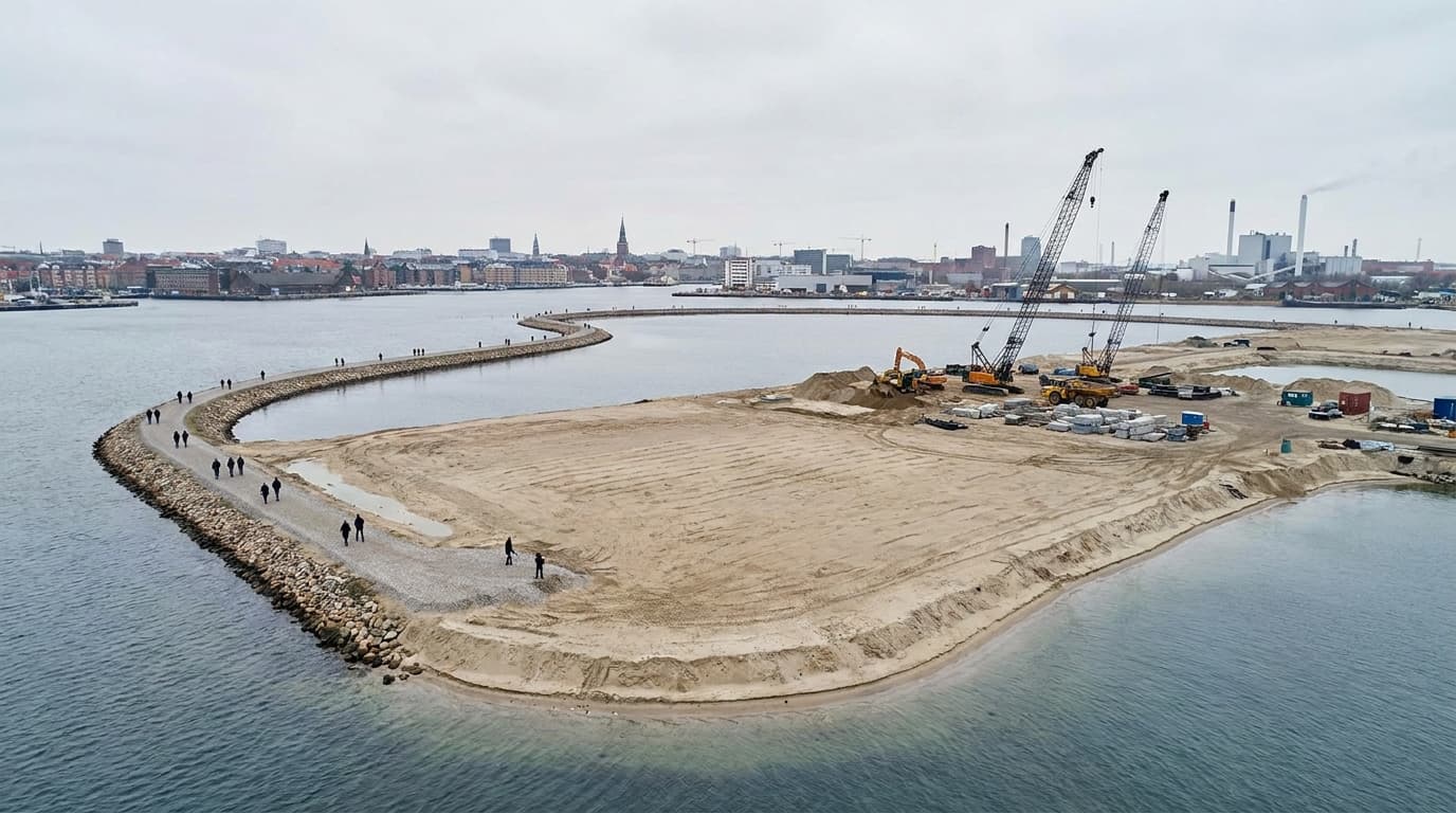 Københavnere vandrede rundt om Lynetteholm for første gang