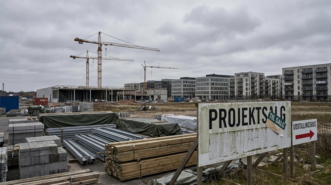 Projektsalg stagnerer: Fra boom til stilstand på blot få måneder